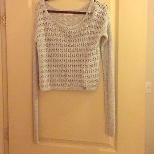 Hollister long sleeve cropped sweater